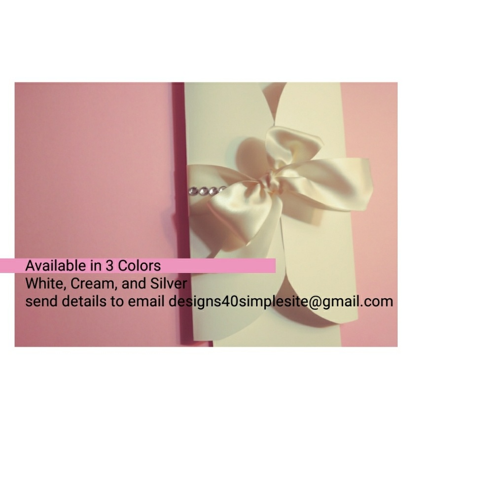 Invitation#2 White/ Cream (25 Count)